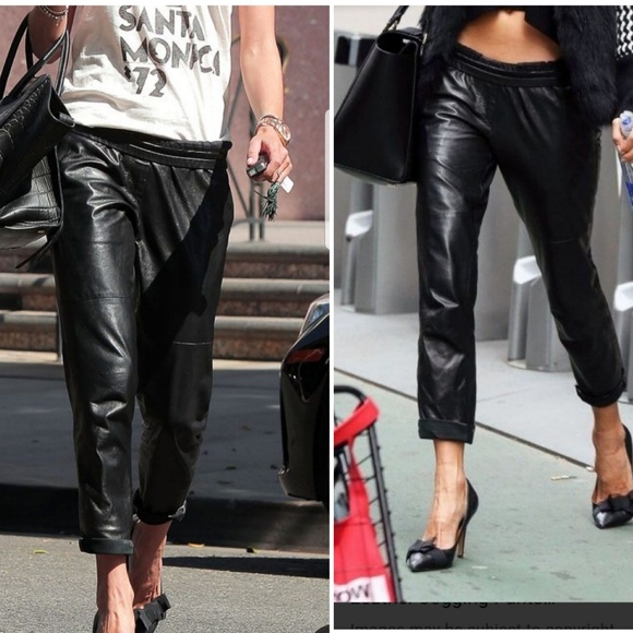 H&M Pants - H and M  Faux Leather Joggers, Size 6